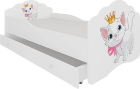 Παιδικό κρεβάτι Leomari-140 x 70-Χωρίς προστατευτικό-Leuko-Gkri anoixto