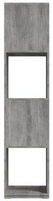 vidaXL Ντουλάπι Περιστρεφόμενο Γκρι Σκυρ. 34,5x34,5x147,5 Μοριοσανίδα