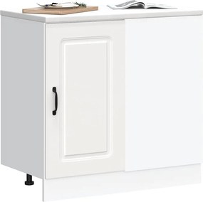 vidaXL ντουλάπι βάσης κουζίνας Kalmar Λευκό από Επεξεργασμένο Ξύλο