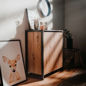 Finori Μπαούλο Denver 1 Artisan Δρυς και Ανθρακί Γκρι