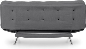 Τριθέσιος Καναπές Κρεβάτι Γκρι MISA 105x200x95