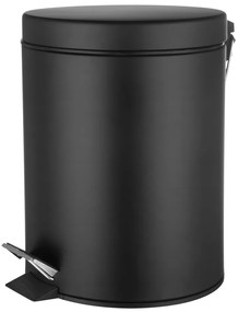 Muhler MR-530B Μεταλλικό Καλαθάκι Μπάνιου 5lt Μαύρο