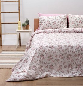 Σετ Σεντόνια King Size 260X270 Βαμβακερά 4 Τεμ. - Sunshine Cotton Feelings 929 Pink