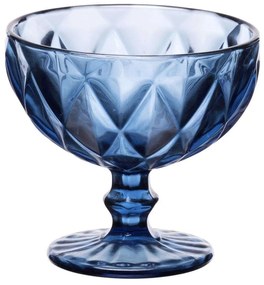 Μπωλ Παγωτού Kare 52.701.23 310ml Φ12cm Blue Cryspo Trio Glass
