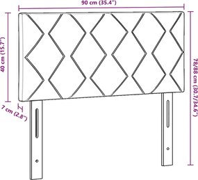 vidaXL Κεφαλάρι Taupe 90 cm ύφασμα
