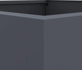 vidaXL Ζαρντινιέρα Ανθρακί 42x38x75 εκ. από Χάλυβα