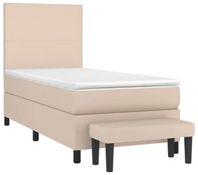 ΚΡΕΒΑΤΙ BOXSPRING ΜΕ ΣΤΡΩΜΑ ΚΑΠΟΥΤΣΙΝΟ 100X200ΕΚ.ΑΠΟ ΣΥΝΘ.ΔΕΡΜΑ 3137532