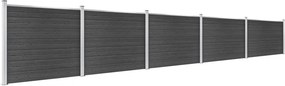 vidaXL Σετ Πάνελ Περίφραξης Γκρι 872 x 146 εκ. από WPC