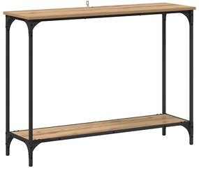 vidaXL Τραπέζι κονσόλας με ράφι artisan δρυς 101 x 30.5 x 75 εκ