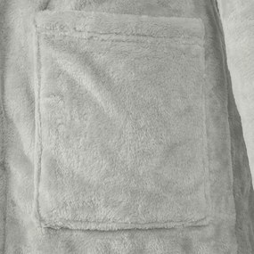 vidaXL Φόρμα Μπάνιου Με Κουκούλα Γκρι l Φανέλα