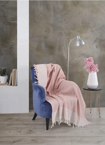 Stewehome Κάλυμμα πολυθρόνας από βαμβάκι με φούντες 150x180 cm