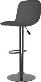 vidaXL Σκαμπό Μπαρ 2 τεμ. Σκούρο Γκρι Υφασμάτινα