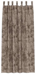 vidaXL Κουρτίνα με κουρτίνες 2 pcs Καπουτσίνο 225 x 140 εκ. Βελούδο