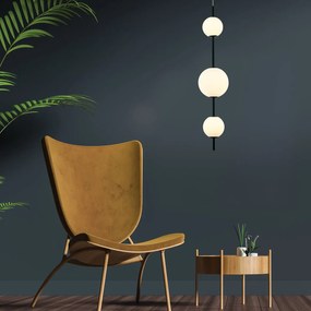 Φωτιστικό Οροφής Τρίφωτο LED Zambelis 20132 Black Matt
