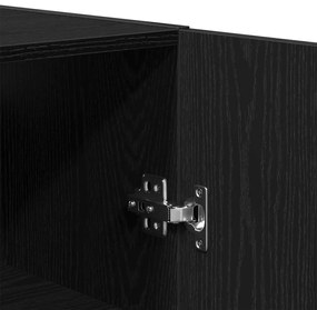 vidaXL Ντουλάπα Τοίχου Μαύρη δρυς 60 x 31 x 70 εκ Επεξεργασμένο ξύλο