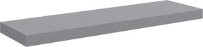 vidaXL Ράφι Τοίχου Γκρι 80x23,5x3,8 εκ. MDF