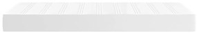 vidaXL Στρώμα με Pocket Springs Λευκό 90x200x20 εκ. Συνθετικό Δέρμα