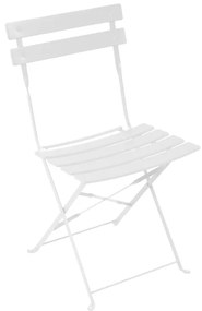 Καρέκλα Bistro pakoworld μεταλλική αναδιπλούμενη σε λευκή απόχρωση 42x46x82εκ