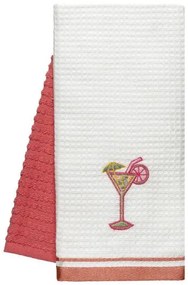 Beauty Home Ποτηρόπανα σετ 2τμχ Cocktail Art 8807 40x60 Ροδακινί