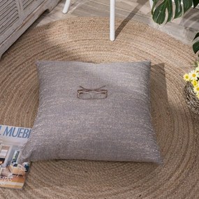 Μαξιλαροθήκη Διακοσμητική Δαπέδου Tivoli 03 Dark Grey Teoran 65Χ65 Cotton-Polyester