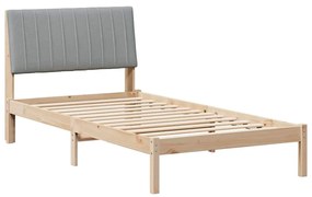 vidaXL Σκελετός Κρεβατιού Καφέ 100 x 200 cm Στερεά ξυλεία πεύκου