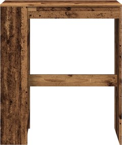 vidaXL Τραπέζι Μπαρ με Ράγες 90x40x103,5 εκ. Επεξεργ. Ξύλο