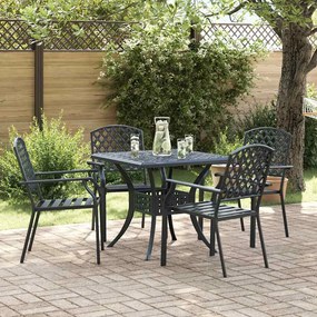 vidaXL Καρέκλα 4 pcs Ανθρακί 56 x 65 x 89εκ Ατσάλι