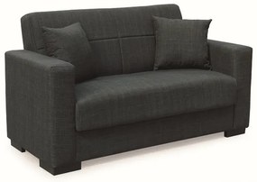 ROVER BLACK ΥΦΑΣΜΑ 2ΘΕΣΙΟΣ ΚΑΝΑΠΕΣ/ΚΡΕΒΑΤΙ ΜΕ ΑΠΟΘ.ΧΩΡΟ 150Χ80εκ.
