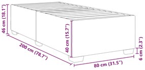 ΠΛΑΙΣΙΟ ΚΡΕΒΑΤΙΟΥ ΑΝΟΙΧΤΟ ΓΚΡΙ 80X200 ΕΚ. ΥΦΑΣΜΑΤΙΝΟ 3284429