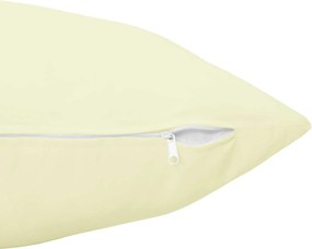 vidaXL Κάλυμμα Μαξιλαριού 2 pcs HEERLEN Κρεμ 50 x 80 cm Πολυεστέρας