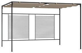 Κιόσκι Γκρι / Μπεζ 3 x 4 x 2,3 εκ. 180 γρ./μ² με Συρόμενη Οροφή