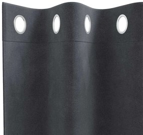 vidaXL Κουρτίνες με κουρτίνες 2 pcs Ανοιχτό γκρι 140 x 225 cm Βελούδο