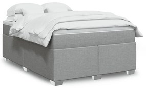 ΚΡΕΒΑΤΙ BOXSPRING ΜΕ ΣΤΡΩΜΑ ΑΝΟΙΧΤΟ ΓΚΡΙ 140X190 ΕΚ. ΥΦΑΣΜΑΤΙΝΟ 3285130