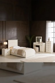 Stewehome Τραπέζι μακιγιάζ με καθρέφτη στυλ 120x145x41 cm