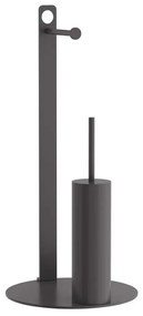 Βάση Χαρτιού Επιδαπέδια & Πιγκάλ 4-400-113 28x60cm Matte Anthracite Pam&Co Stainless Steel