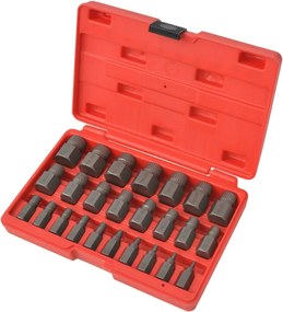 vidaXL Σετ Εξολκείς για Βίδες 25 Τεμαχίων από Χάλυβα