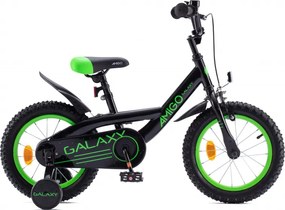 Galaxy 12 Inch 20 cm Boys Coaster Brake Black/Green