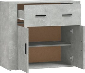 vidaXL Ντουλάπι Γκρι Σκυροδέματος 80x33x70 εκ. Επεξεργασμένο Ξύλο