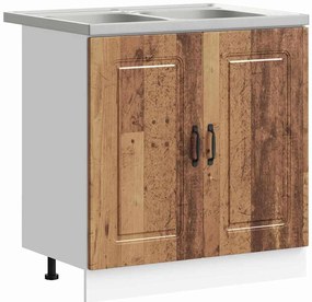 vidaXL Ντουλάπα Κουζίνας με αποθήκευση 2 pcs Καφέ 80 x 46 x 81.5 εκ