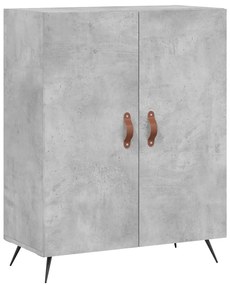 vidaXL Ντουλάπι Γκρι Σκυροδέματος 69,5x34x180 εκ. Επεξεργασμένο Ξύλο