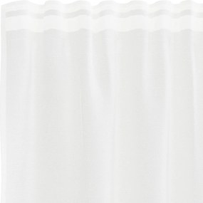 vidaXL Κουρτίνα Δαντέλας με κουρτίνες Λευκό 245 x 400 εκ Πολυεστέρας