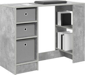 vidaXL Γραφείο Σκυρόδεμα Γκρι 100 x 40 x 75 cm Επεξεργασμένο Ξύλο