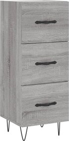 vidaXL Ντουλάπι Γκρι Sonoma 34,5x34x90 εκ. από Επεξεργασμένο Ξύλο