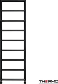 Thermo Tempo Silk Black - Θερμαινομενη πετσετοκρεμάστρα - 50x150 cm