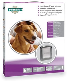 PetSafe Πόρτα Κατοικίδιου 2 Κατευθύνσεων 757 Μεσαία Ασημί 26,7x22,8 εκ
