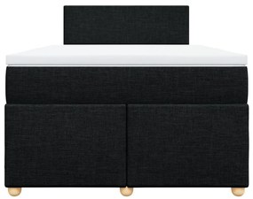 ΚΡΕΒΑΤΙ BOXSPRING ΜΕ ΣΤΡΩΜΑ ΜΑΥΡΟ 120X190 ΕΚ. ΥΦΑΣΜΑΤΙΝΟ 3288914