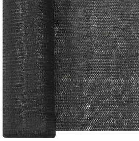 vidaXL Δίχτυ Σκίασης Μαύρο 1,8  x 25 μ. από HDPE 195 γρ./μ²