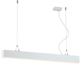 Γραμμικό Φωτιστικό Κρεμαστό Station Ultra 3911-00058-4-W-N 4000K 2700lm 58x120cm White Viokef