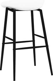 vidaXL Καρέκλες Μπαρ 2 τεμ. Λευκές