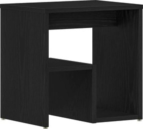 vidaXL Κομοδίνο Μαύρη Οξυά 40 x 30 x 40 εκ Επεξεργασμένο ξύλο